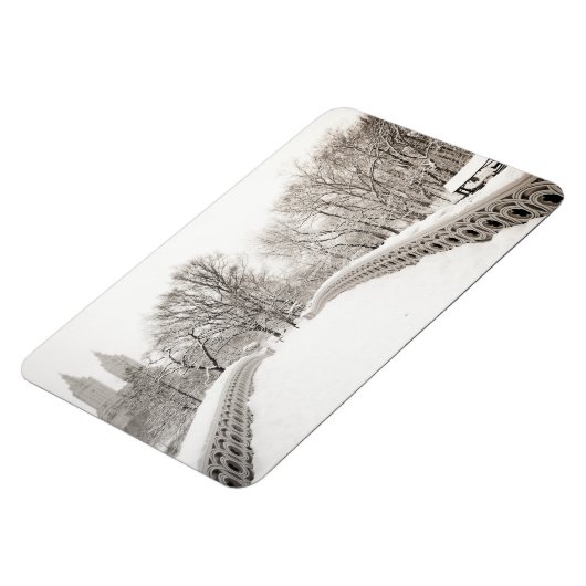 Central Park Winter Romance - Bodembrug Magneet (Linkerzijde)