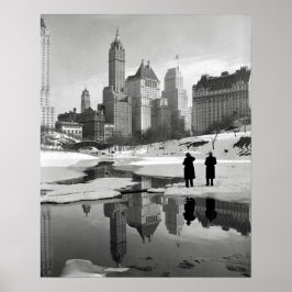 Central Park Winter Scene, 1933.  foto Poster
