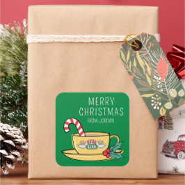 Central Perk vakantie Mok | Christmas Gift Label
