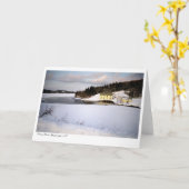 Centrale Hydro de Dickey Brook - Carte de voeux (Fleur jaune)