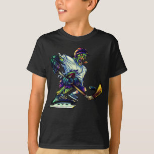 Centrale IJs Zombie Voorwaarts Ijshockeyspeler T-shirt