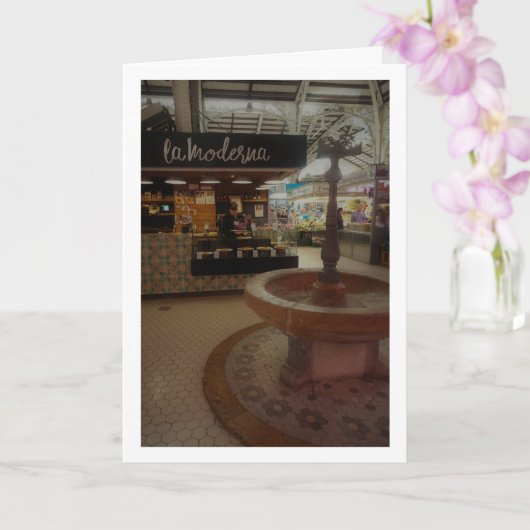 Centrale Markt van Valencia, Spanje Kaart (Orchidee)