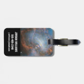 Centrale neutronenster in de krabnevel. bagagelabel (Achterkant horizontaal)