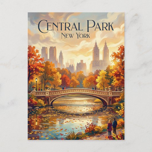 Centrale Park New York Briefkaart (Voorkant)
