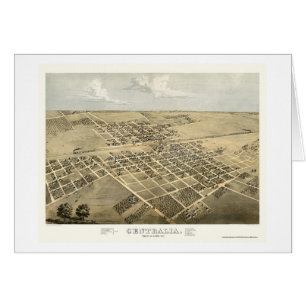 Centralia, carte panoramique de l'IL - 1867