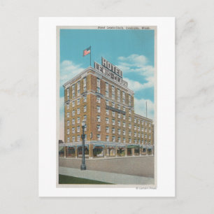 Centralia, WA - Uitzicht van Hotel Lewis-Clark Briefkaart