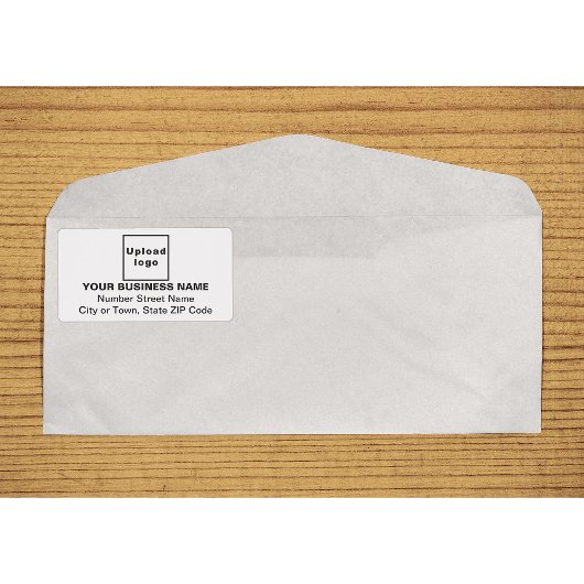 Centre aligné Business White Shipping Étiquette