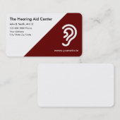 Centre d'aide à l'audition Cartes de visite Modèle (Devant / Derrière)