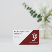Centre d'aide à l'audition Cartes de visite Modèle (Debout devant)