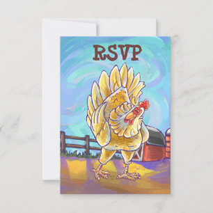 Centre de fête de poulet drôle RSVP