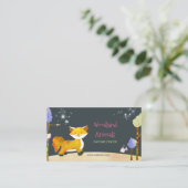 Centre de garderie Woodland Fox Cartes de visite (Debout devant)