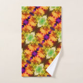 Centre de jonquilles jaunes Art floral Abstrait (Serviette à main)