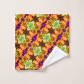 Centre de jonquilles jaunes Art floral Abstrait (Gant de toilette)