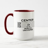 Centre de l'Univers Musical Alto Clef 15oz Mug (Gauche)