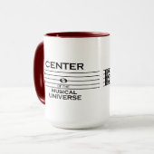 Centre de l'Univers Musical Alto Clef 15oz Mug (Devant gauche)