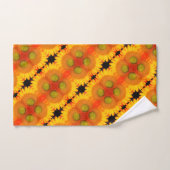 Centre De Tournesol Près Art Floral Abstrait (Serviette à main)