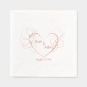 Centre en forme de coeur de plumes Monogramme (Recto)