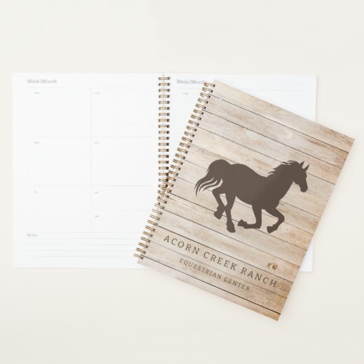 Centre équestre Rustique Bois Horse (Devant avec enveloppe)