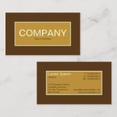 Centre Étiquette II - Brown doré avec Brown 57320F (Devant / Derrière)