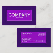 Centre Étiquette II - Nuances de pourpre (Devant / Derrière)