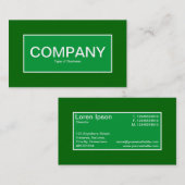 Centre Étiquette II - Vert herbe avec vert 006600 (Devant / Derrière)