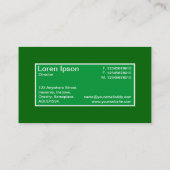 Centre Étiquette II - Vert herbe avec vert 006600 (Dos)