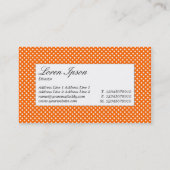 Centre Étiquette - Orange Net Texture sur blanc (Dos)