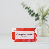 Centre Étiquette v3 - Feuille d'érable japonaise (Debout devant)