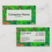 Centre Étiquette v3 - Lit à fleurs psychédélique (Devant / Derrière)