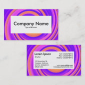 Centre Étiquette v4 - Abstrait Swirl 250816 - 01c (Devant / Derrière)