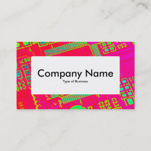 Centre Étiquette v4 - Circuitrie Abstraite colorée