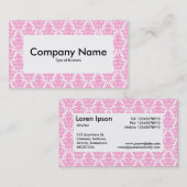 Centre Étiquette v4 - Damas roses (Devant / Derrière)