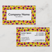 Centre Étiquette v4 - Motif Hexagon (Devant / Derrière)