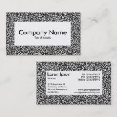 Centre Étiquette v4 - Points aléatoires - Blanc su (Devant / Derrière)