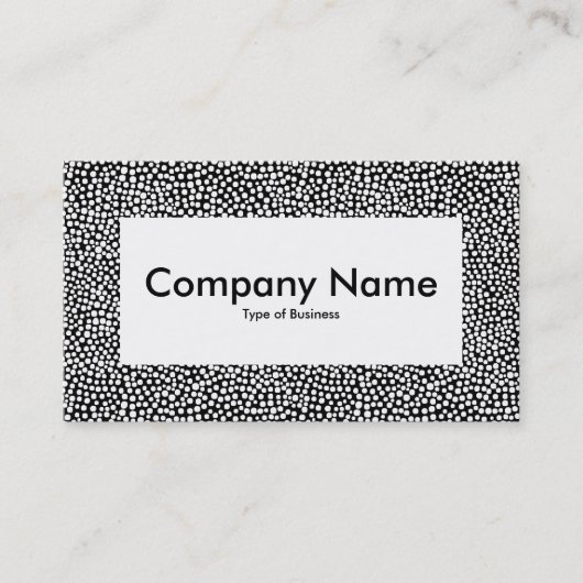 Centre Étiquette v4 - Points aléatoires - Blanc su (Devant)