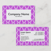 Centre Étiquette v4 - Purple Damask (Devant / Derrière)