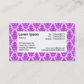 Centre Étiquette v4 - Purple Damask (Dos)