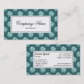 Centre Étiquette v5 - Chrysanthemum Motif Moss Grn (Devant / Derrière)