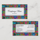 Centre Étiquette v5 - Fractal Abstrait 19111a (Devant / Derrière)