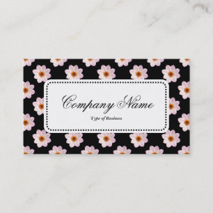 Centre Étiquette v5 - Motif Dahlia en noir