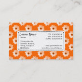 Centre Étiquette v5 - Motif Dahlia Orange (Dos)