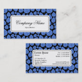 Centre Étiquette v5 - Motif feuille 02 - Bleu bébé (Devant / Derrière)