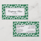 Centre Étiquette v5 - Motif feuille 02 - Forest Gr (Devant / Derrière)