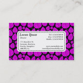 Centre Étiquette v5 - Motif feuille 02 - Magenta (Dos)