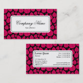 Centre Étiquette v5 - Motif feuille 02 - Neon Red (Devant / Derrière)