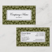 Centre Étiquette v5 - Motif feuille 02 - Olive Sha (Devant / Derrière)