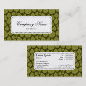 Centre Étiquette v5 - Motif feuille 02 - Olive Sha (Devant / Derrière)