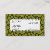 Centre Étiquette v5 - Motif feuille 02 - Olive Sha (Dos)