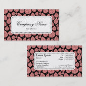 Centre Étiquette v5 - Motif feuille 02 - Rose doux (Devant / Derrière)