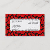 Centre Étiquette v5 - Motif feuille 02 - Rouge (Dos)
